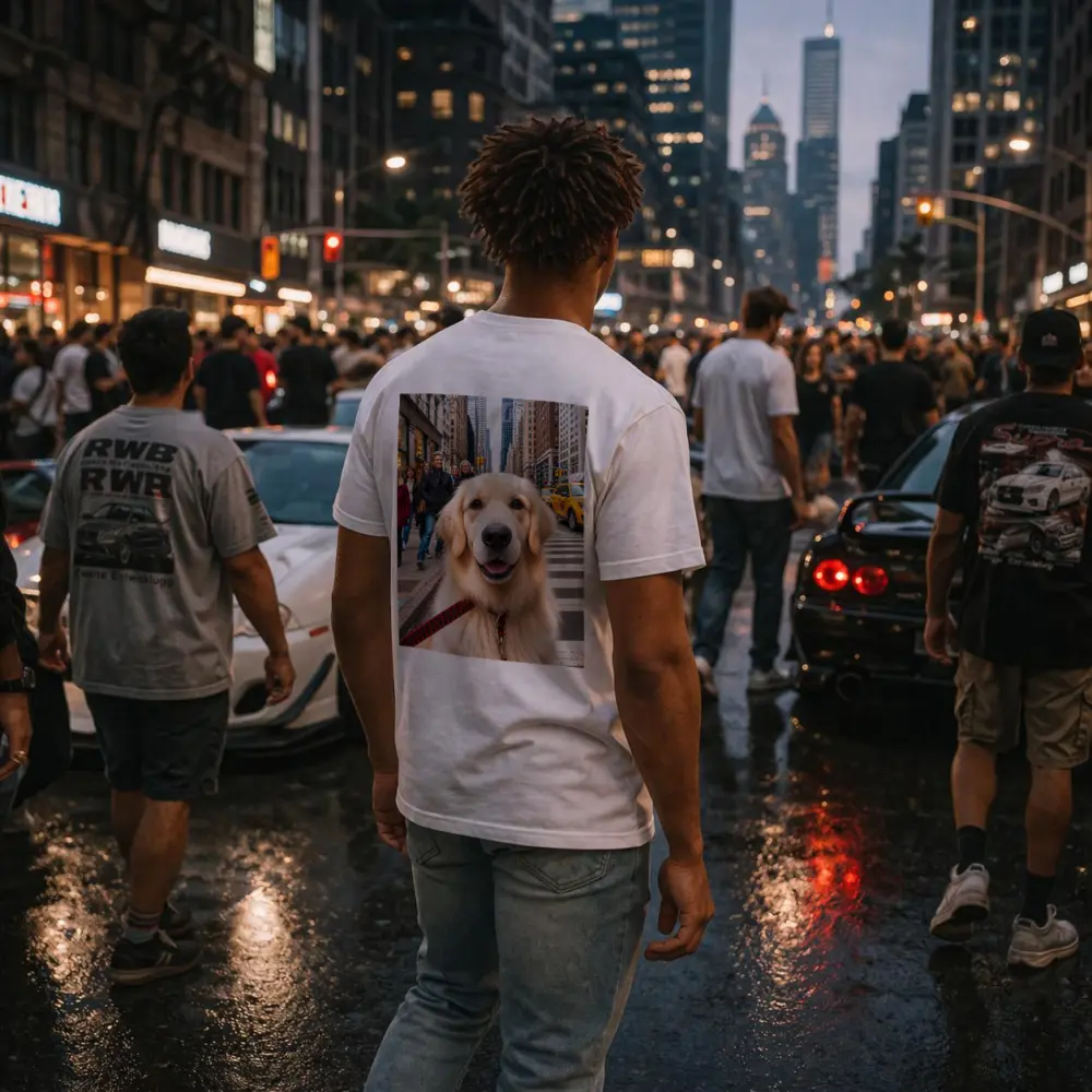 Golden Retriever Dog New York City Street – T-Shirts
