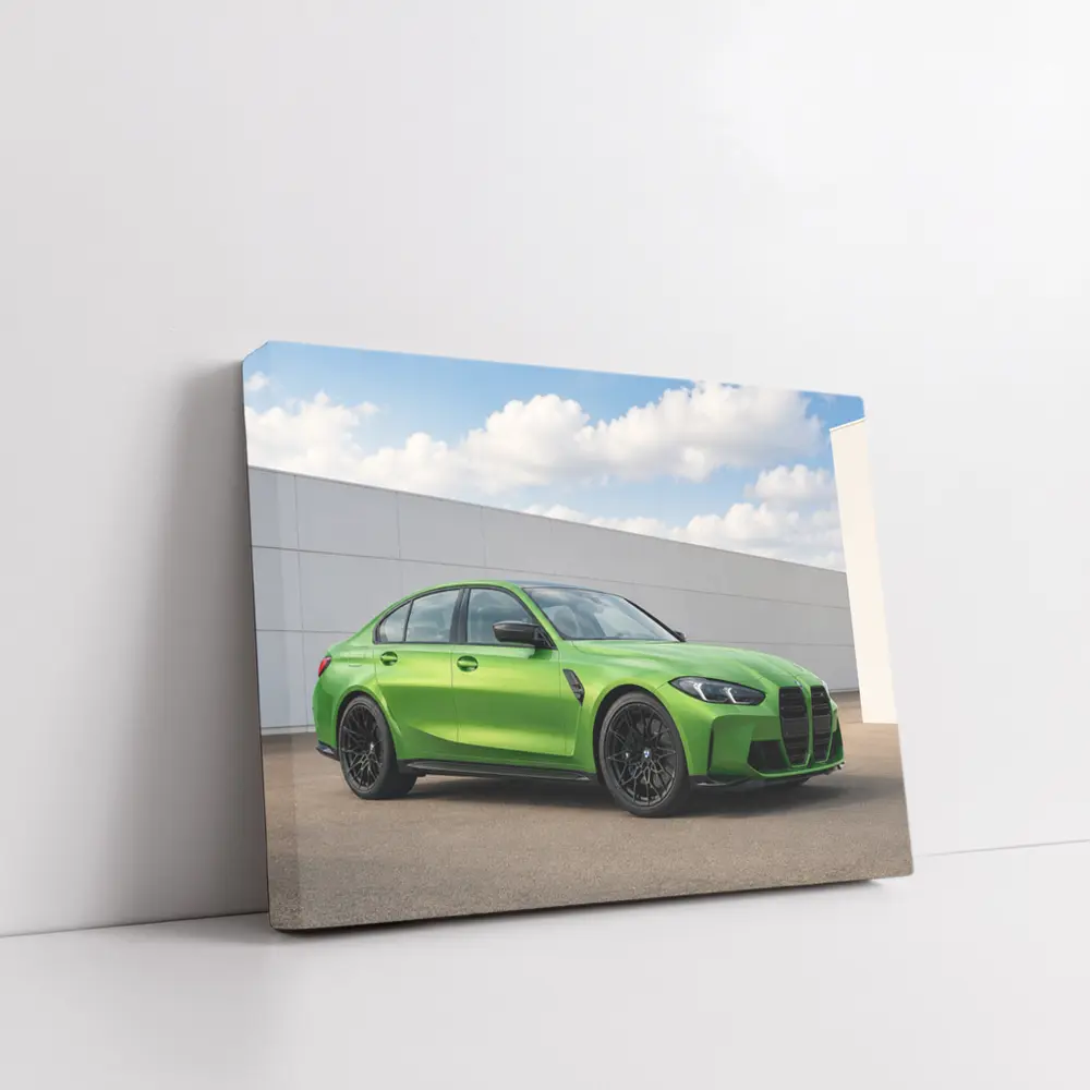 BMW M3 G80 Green Sedan Outdoor – Wall Art