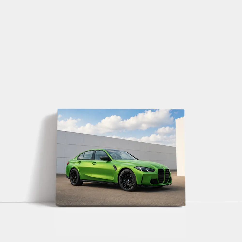 BMW M3 G80 Green Sedan Outdoor – Wall Art