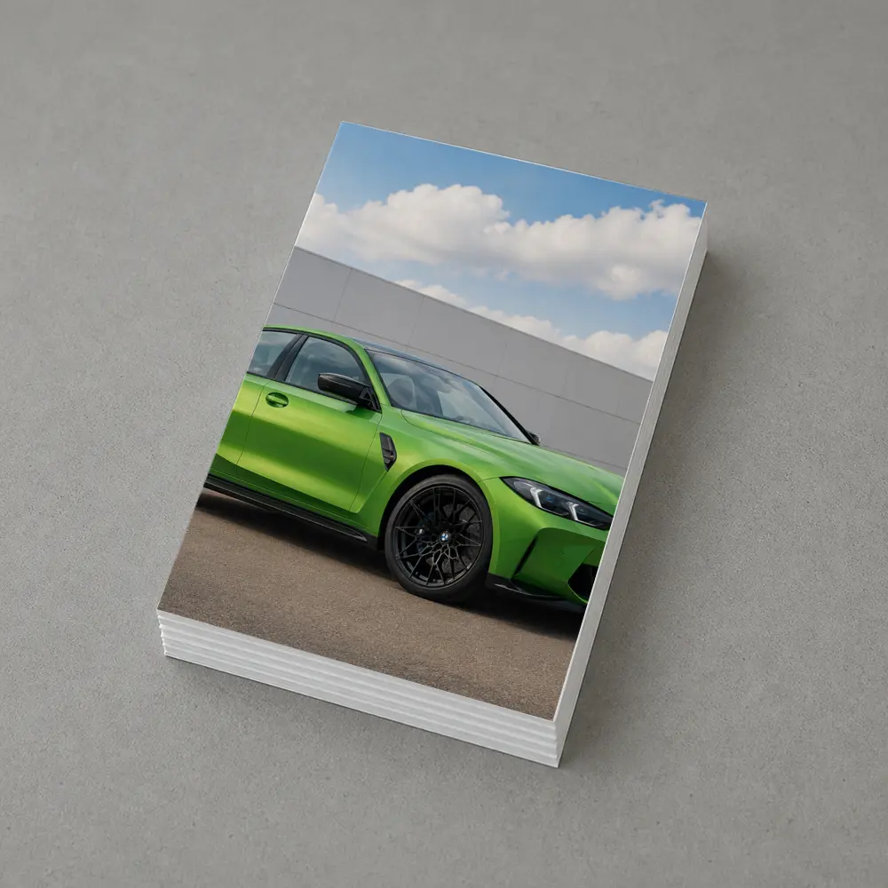 BMW M3 G80 Green Sedan Outdoor – Postcards