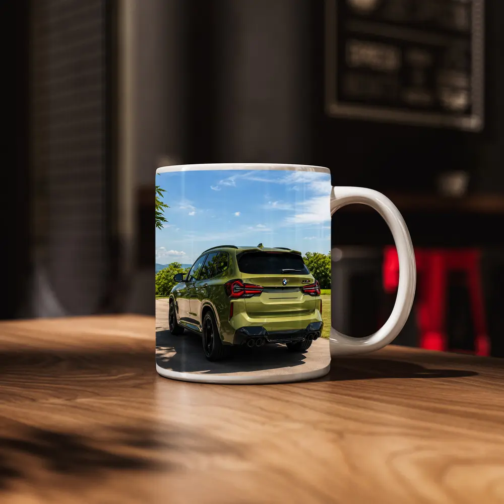 BMW X3M Olive Green Rear Outdoor Setting – Mugs