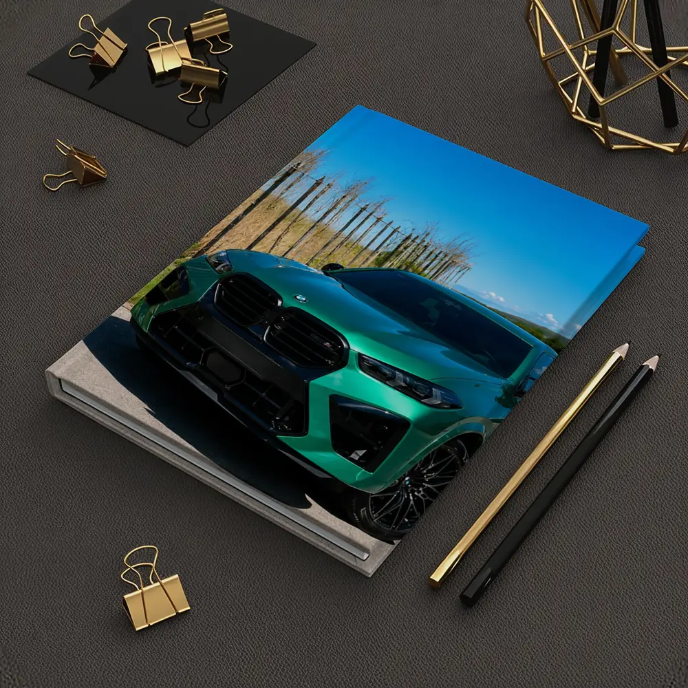 BMW X6M Green on Sunny Country Road – Notebooks