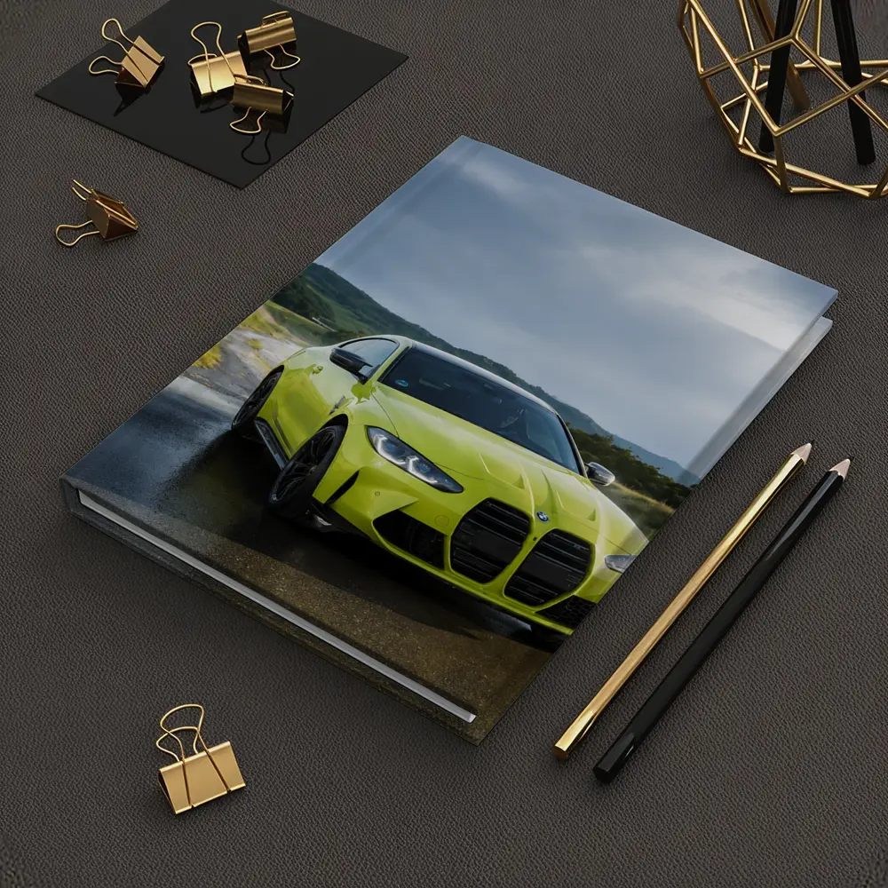 BMW M4 Lime Green Wet Road Hills – Notebooks