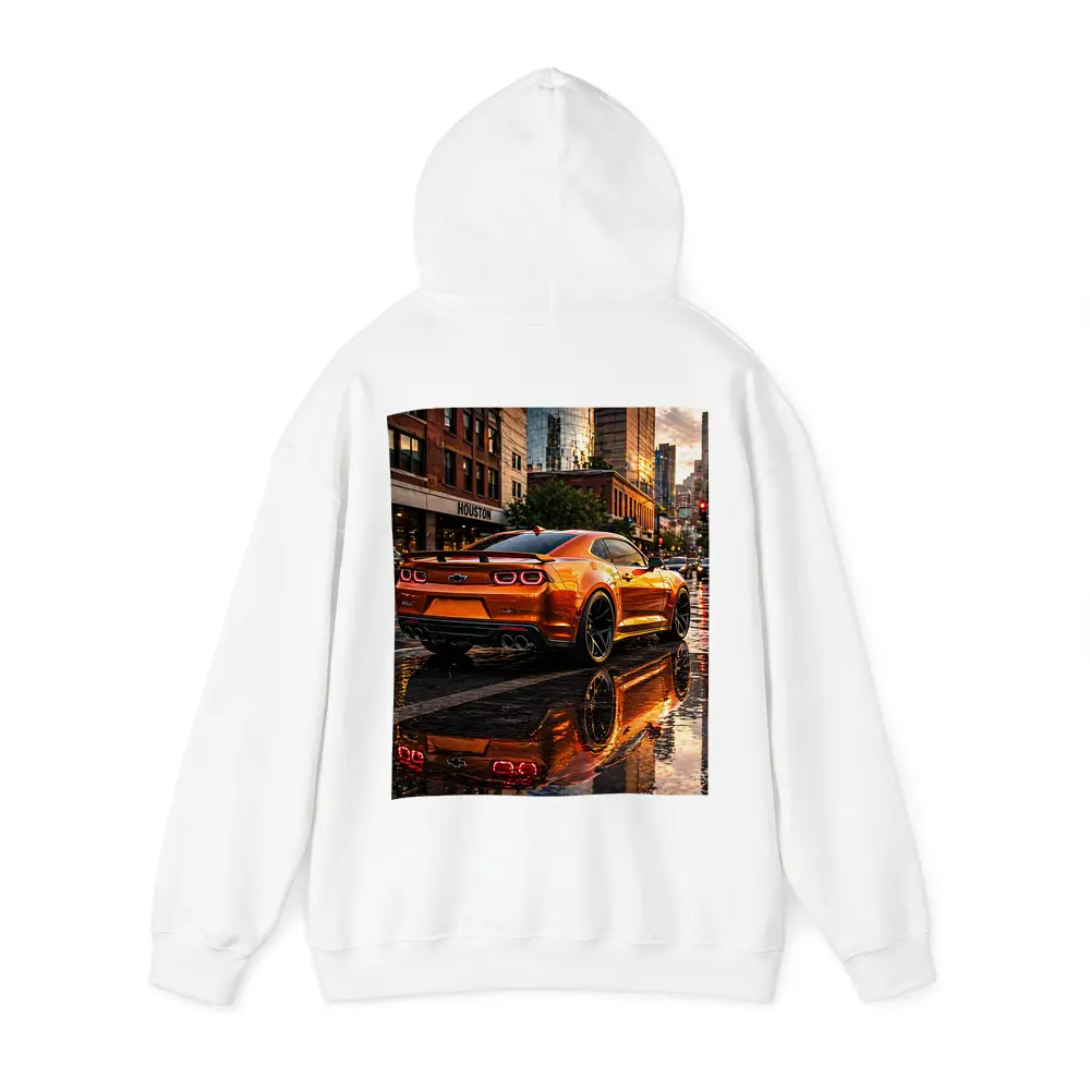 Chevrolet Camaro ZL1 Orange Houston City Streets – Hoodies