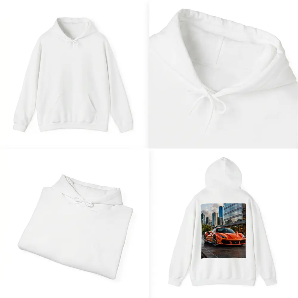 Ferrari 488 GTB Orange City Street – Hoodies