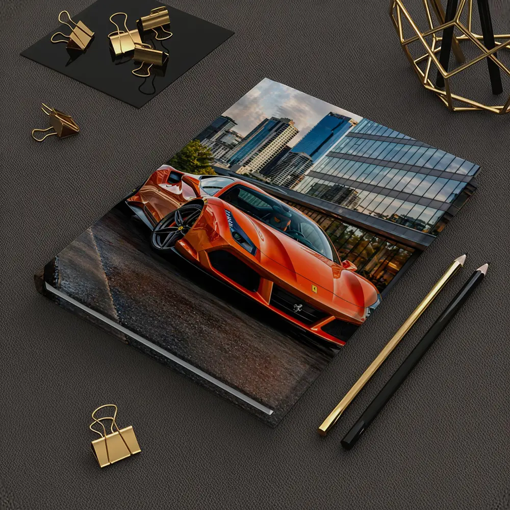 Ferrari 488 GTB Orange City Street – Notebooks
