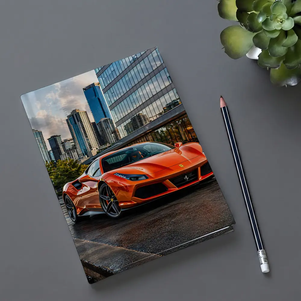 Ferrari 488 GTB Orange City Street – Notebooks