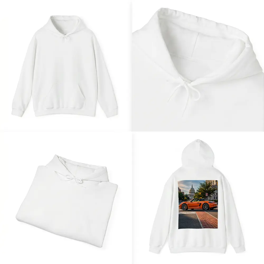 Porsche Boxster Orange Streets Washington DC – Hoodies