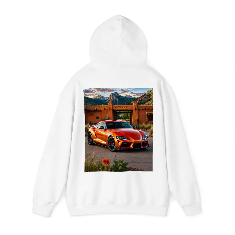 Toyota GR Supra Orange Mountain Adobe Setting – Hoodies