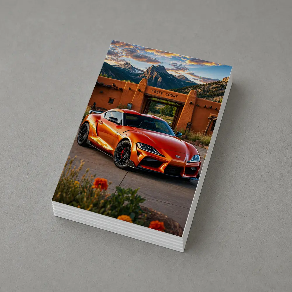 Toyota GR Supra Orange Mountain Adobe Setting – Postcards