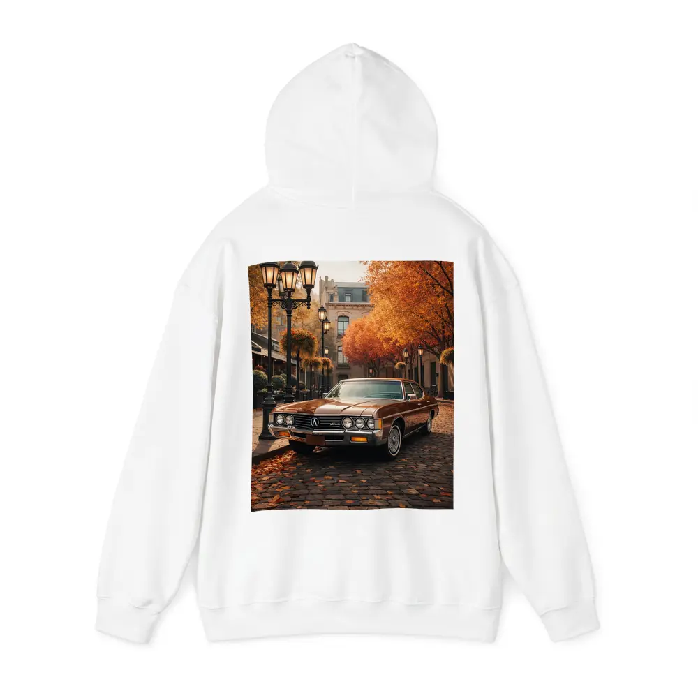 Acura Classic Car Cobblestone Autumn Street – Hoodies