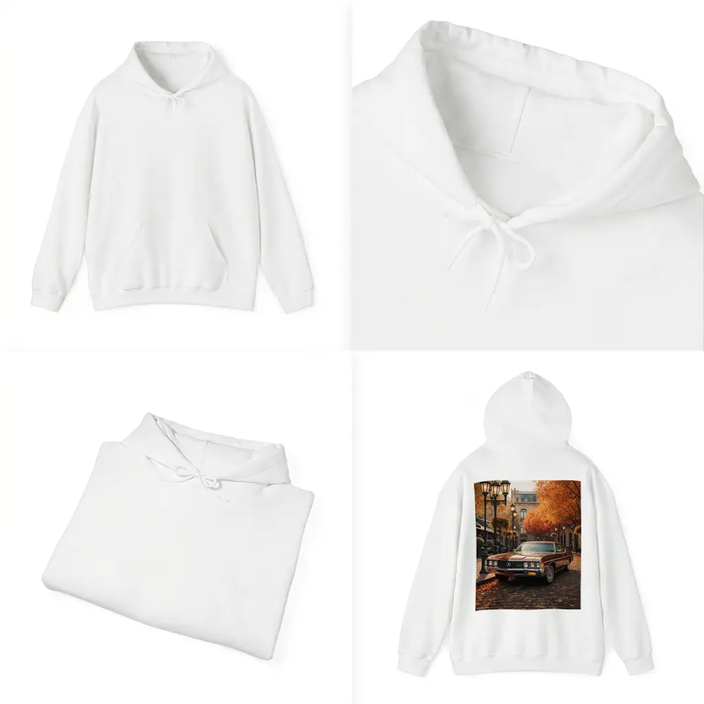 Acura Classic Car Cobblestone Autumn Street – Hoodies