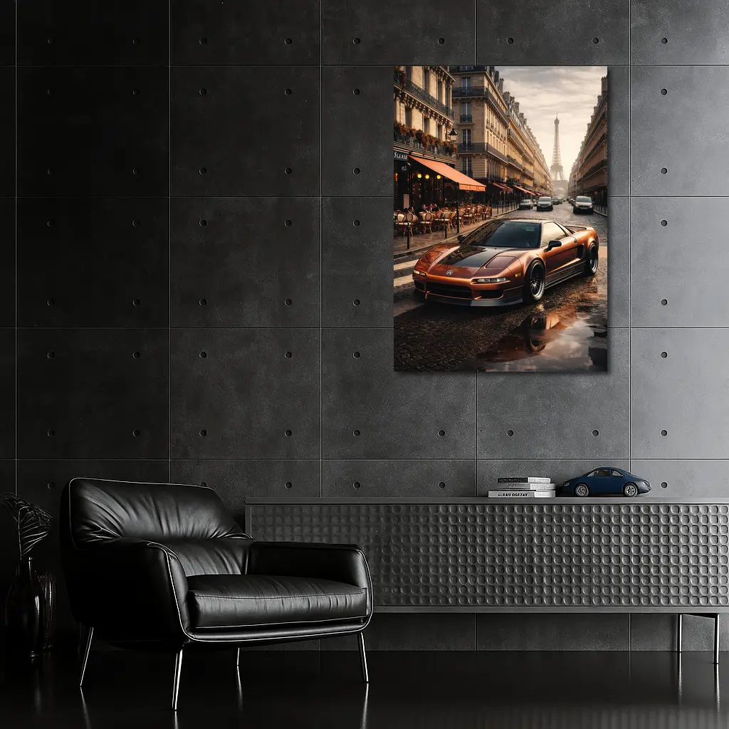 Acura NSX Bronze Streets of Paris – Wall Art