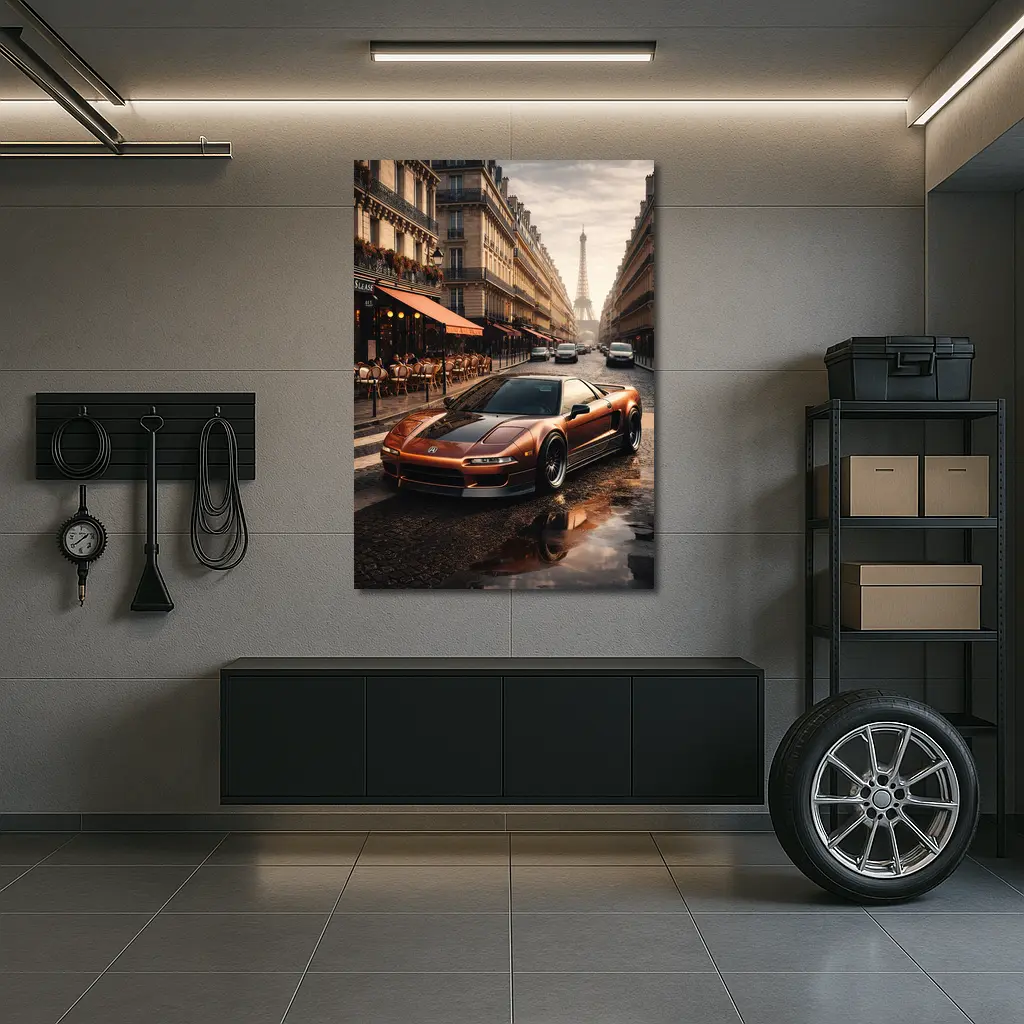 Acura NSX Bronze Streets of Paris – Wall Art