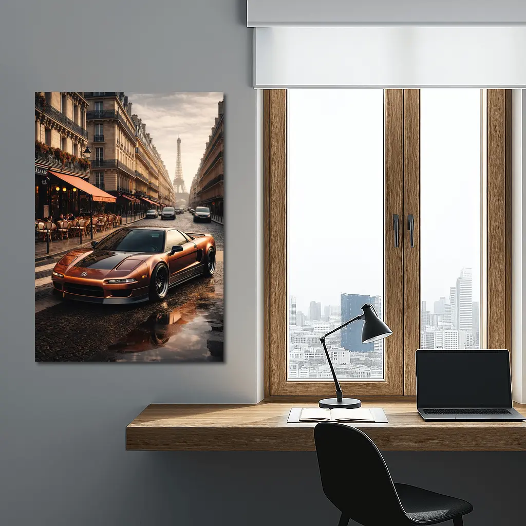 Acura NSX Bronze Streets of Paris – Wall Art