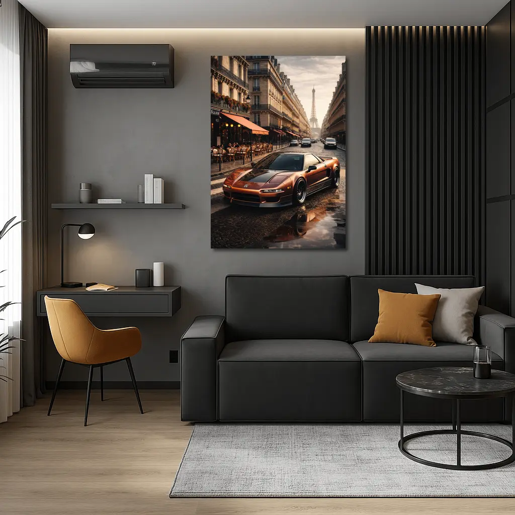 Acura NSX Bronze Streets of Paris – Wall Art