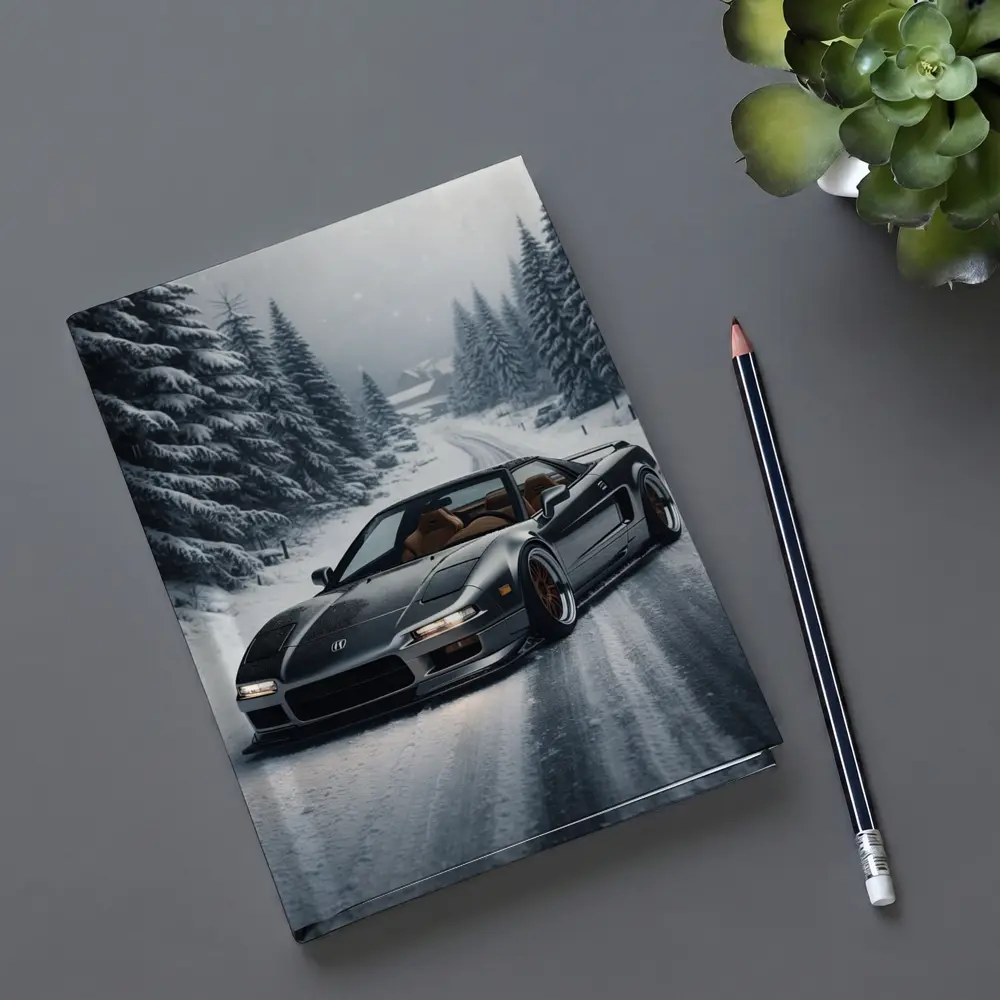 Acura NSX Snow Road Winter Forest – Notebooks