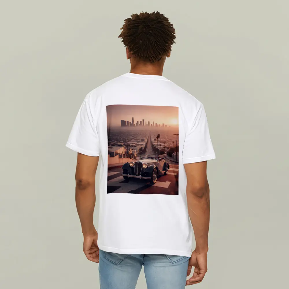Vintage Alfa Romeo Classic Car Los Angeles Sunset – T-Shirts