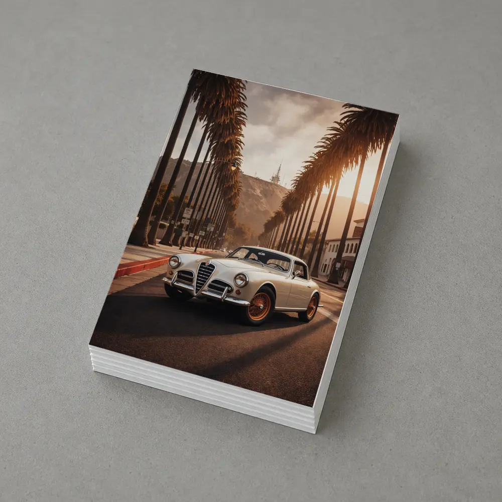 Vintage Alfa Romeo Classic Car Los Angeles – Postcards