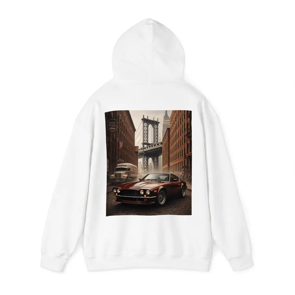 Aston Martin Vantage on New York Street – Hoodies