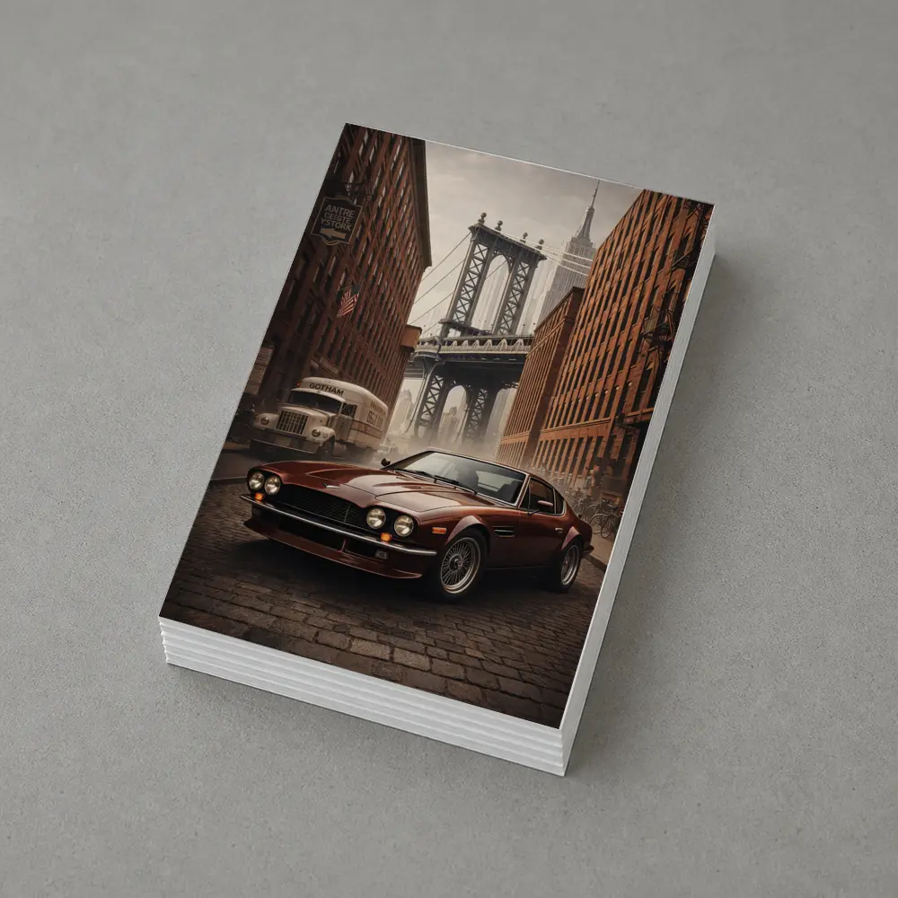 Aston Martin Vantage on New York Street – Postcards