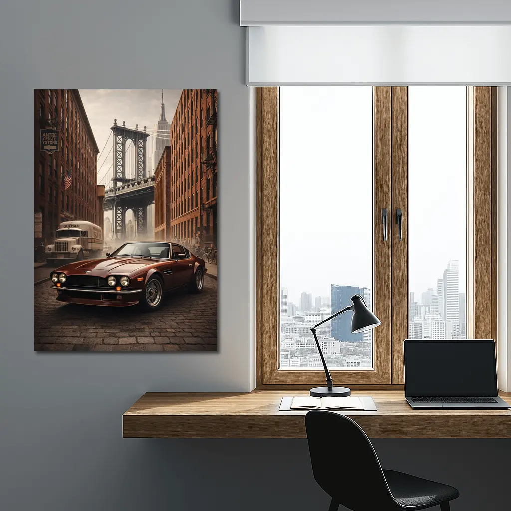 Aston Martin Vantage on New York Street – Wall Art