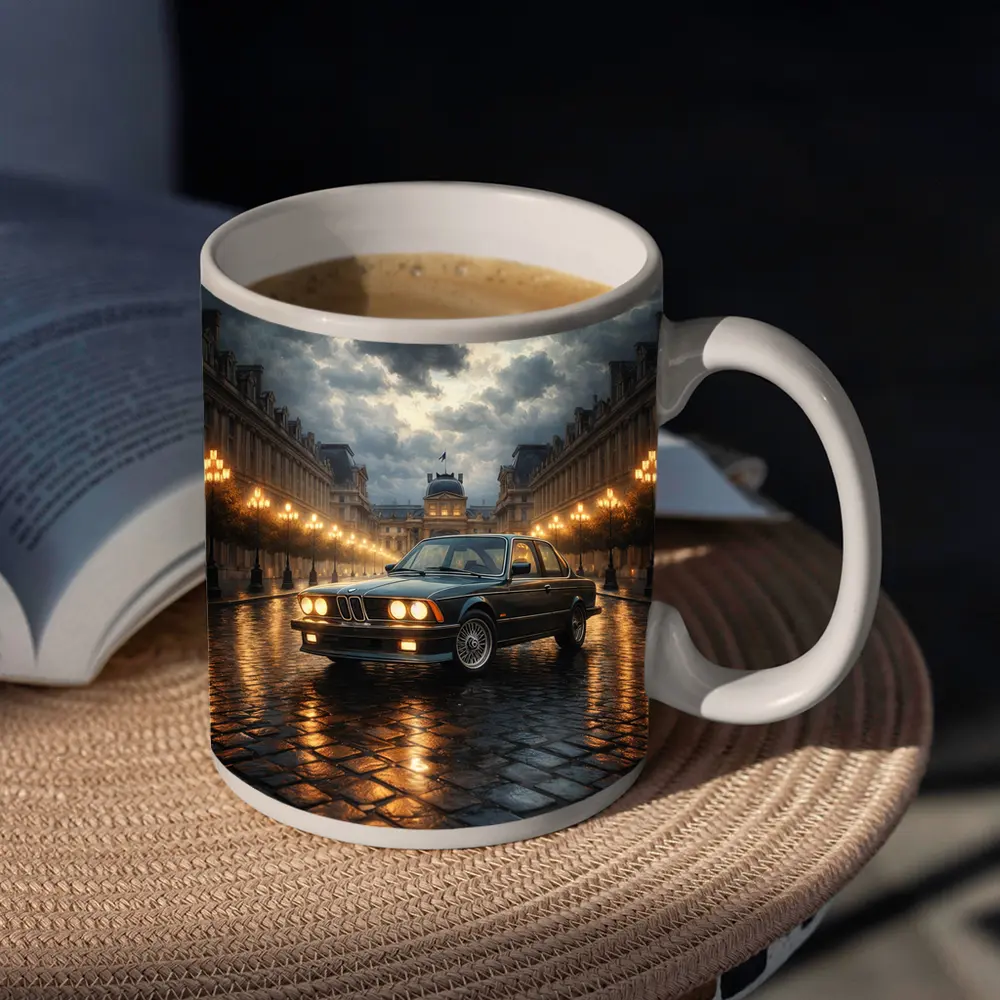 BMW Six Series Classic Rainy Night Paris – Mugs