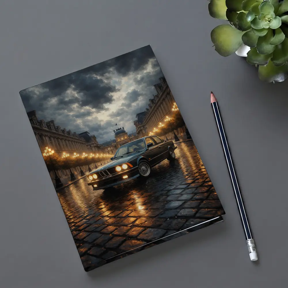 BMW Six Series Classic Rainy Night Paris – Notebooks