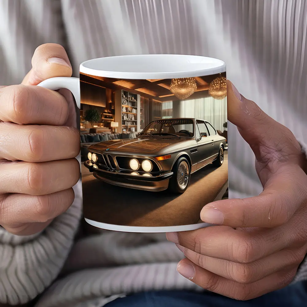 BMW Classic Coupe Luxury Showroom Interior – Mugs