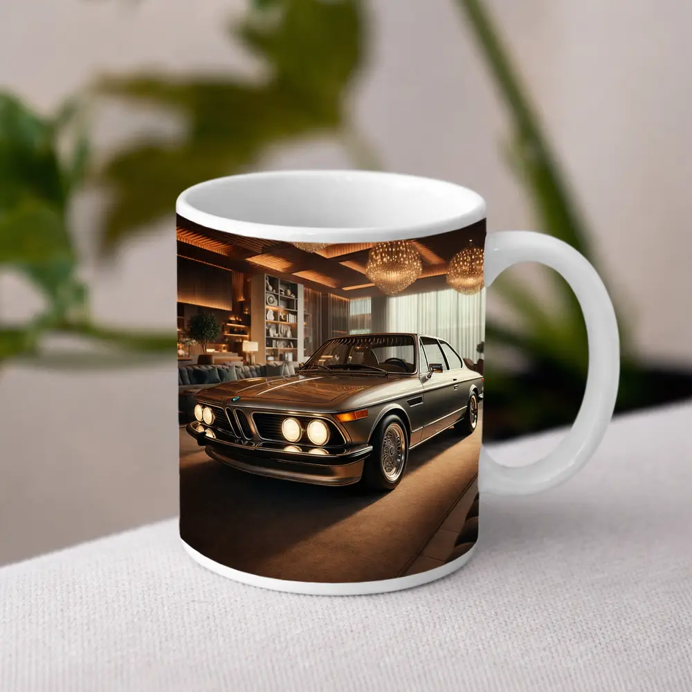 BMW Classic Coupe Luxury Showroom Interior – Mugs