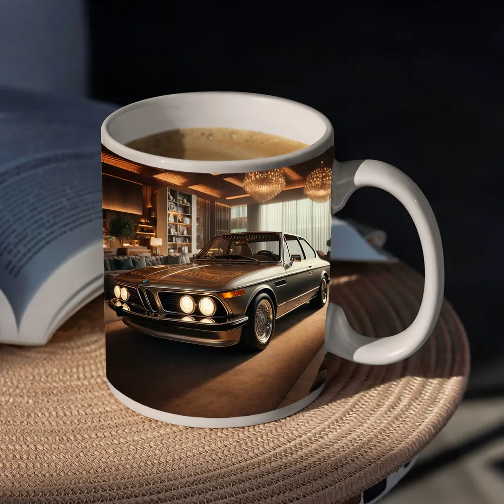 BMW Classic Coupe Luxury Showroom Interior – Mugs