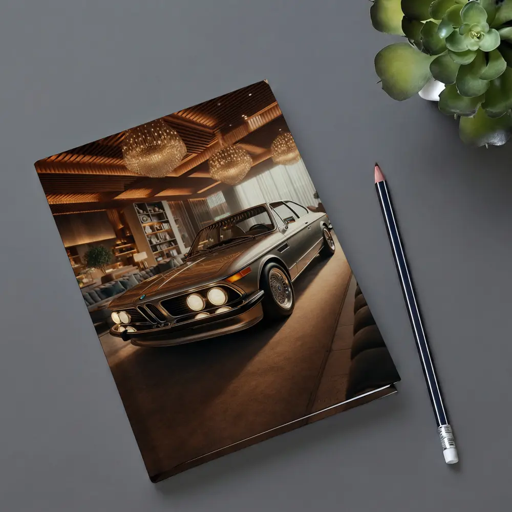 BMW Classic Coupe Luxury Showroom Interior – Notebooks