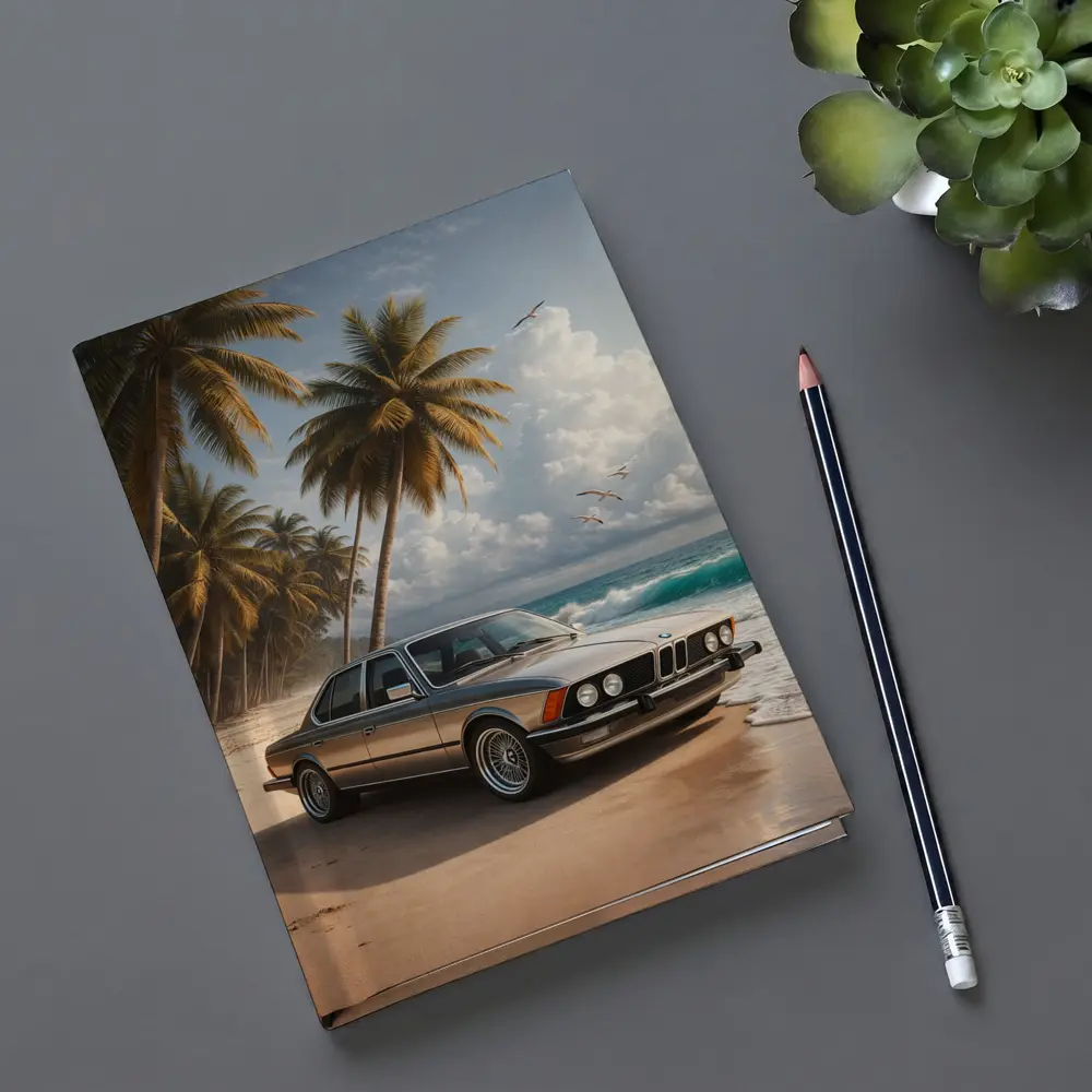 BMW E21 Classic Coupe On Tropical Beach – Notebooks