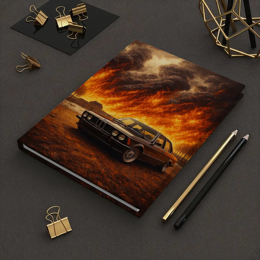 BMW E21 3 Series Massive Fire Background – Notebooks
