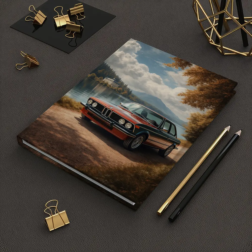 Vintage BMW E21 Parked By Lakeside – Notebooks