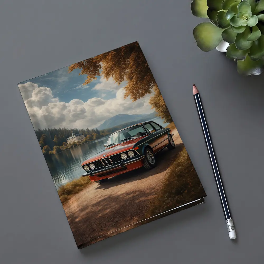Vintage BMW E21 Parked By Lakeside – Notebooks