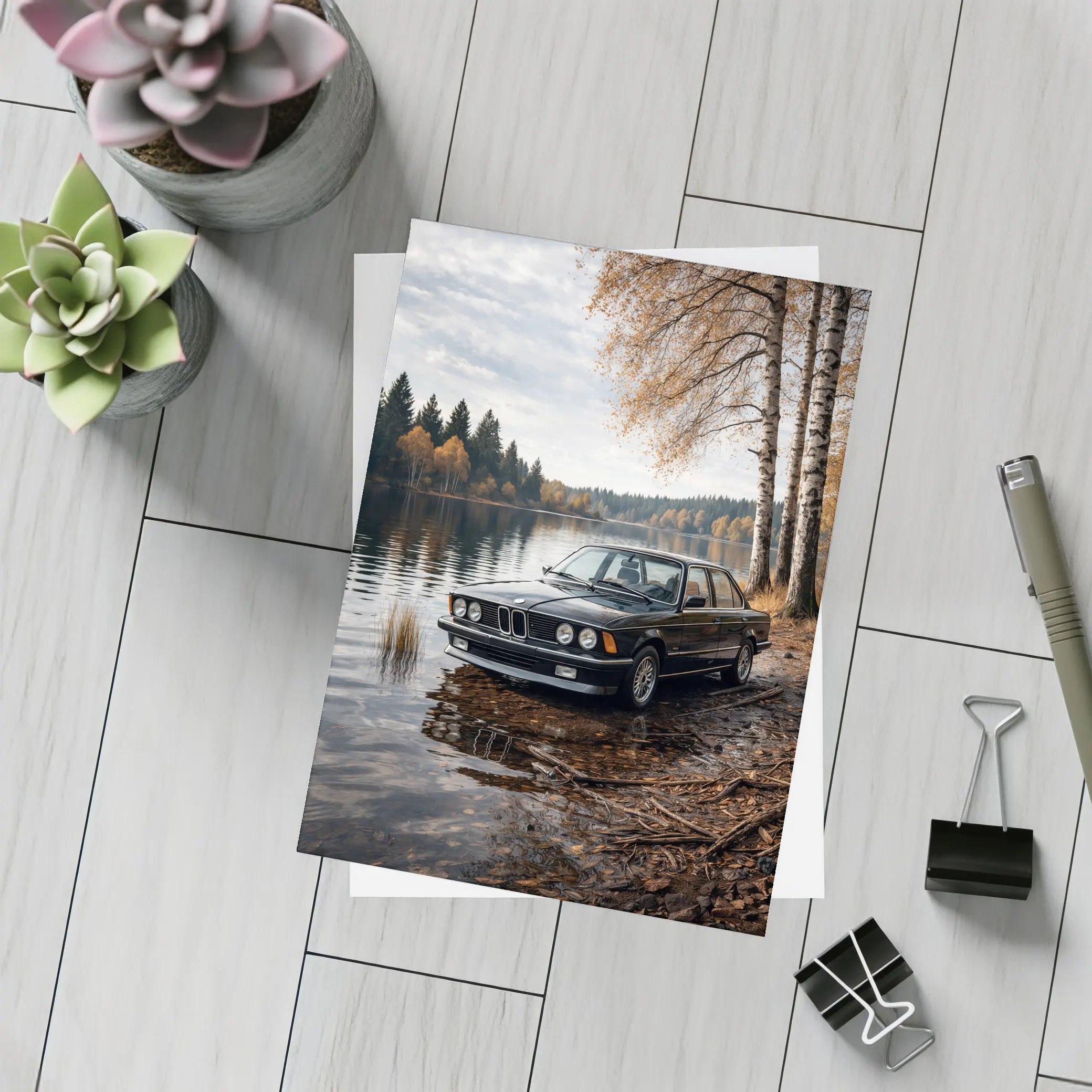 BMW E21 Classic Coupe by Autumn Lake – Postcards