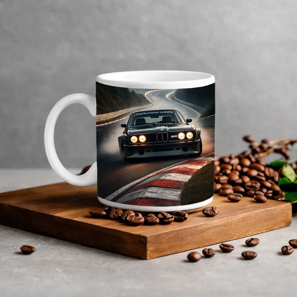BMW E24 Racing on Nurburgring Track – Mugs