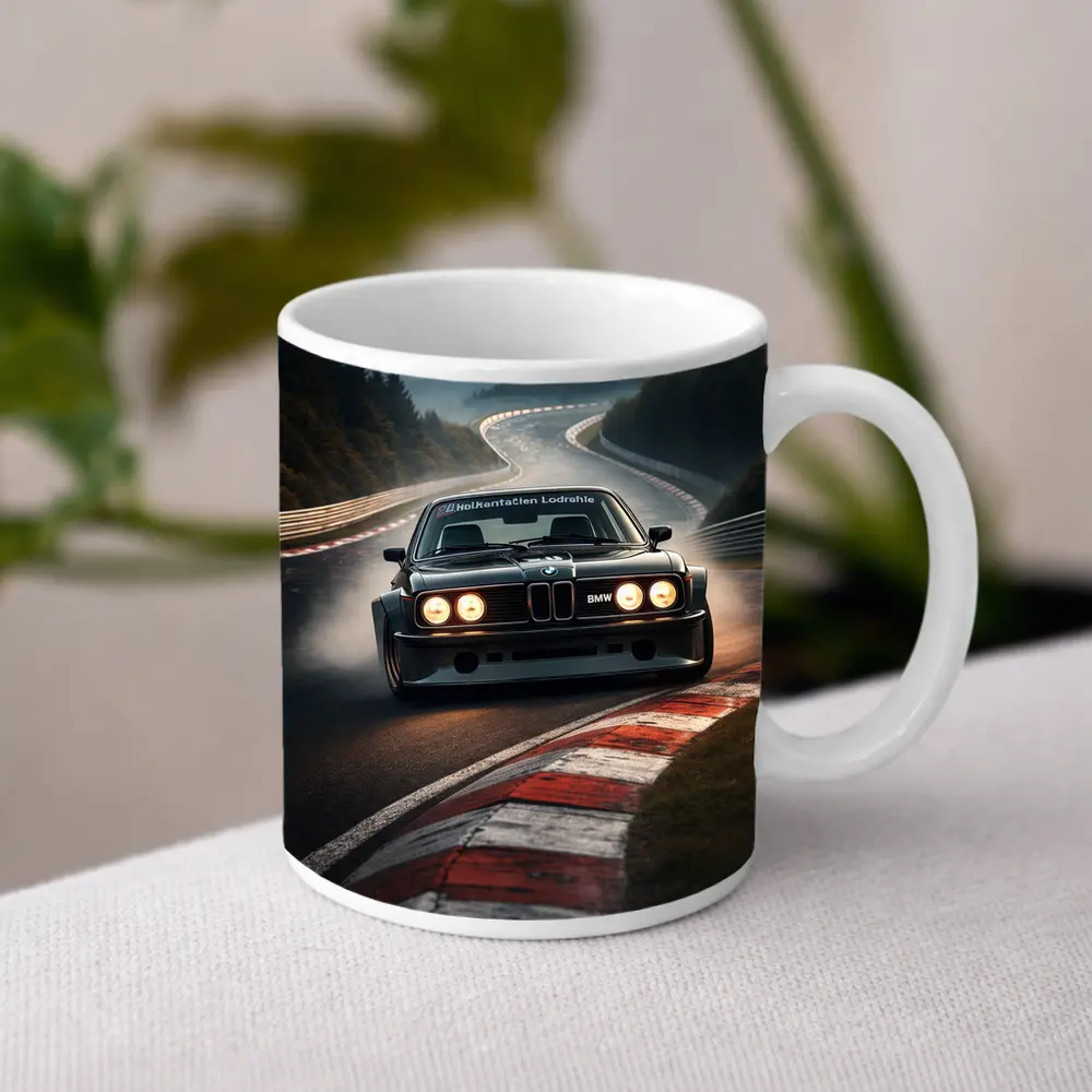 BMW E24 Racing on Nurburgring Track – Mugs