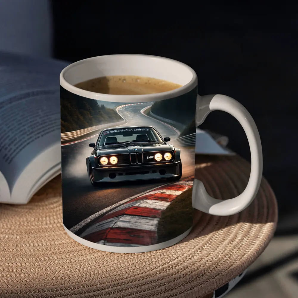 BMW E24 Racing on Nurburgring Track – Mugs