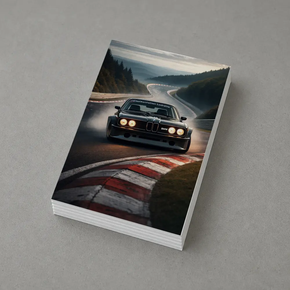 BMW E24 Racing on Nurburgring Track – Postcards