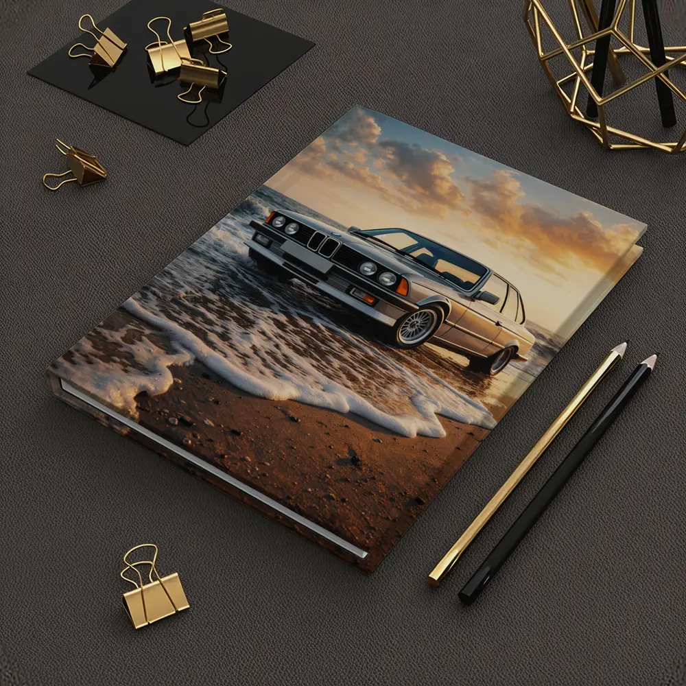 BMW E24 Six Series Beach Sunset – Notebooks