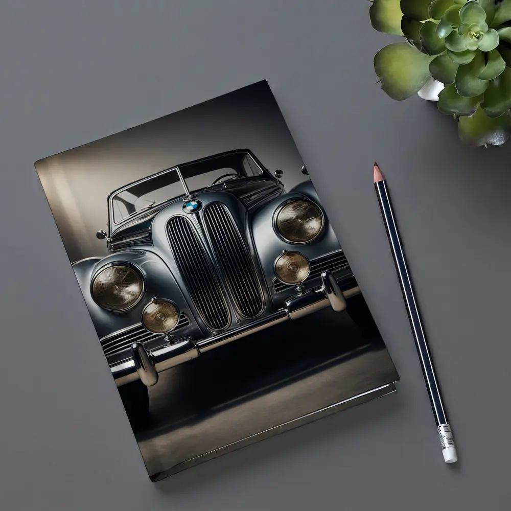 Vintage BMW Classic Car Dark Studio – Notebooks