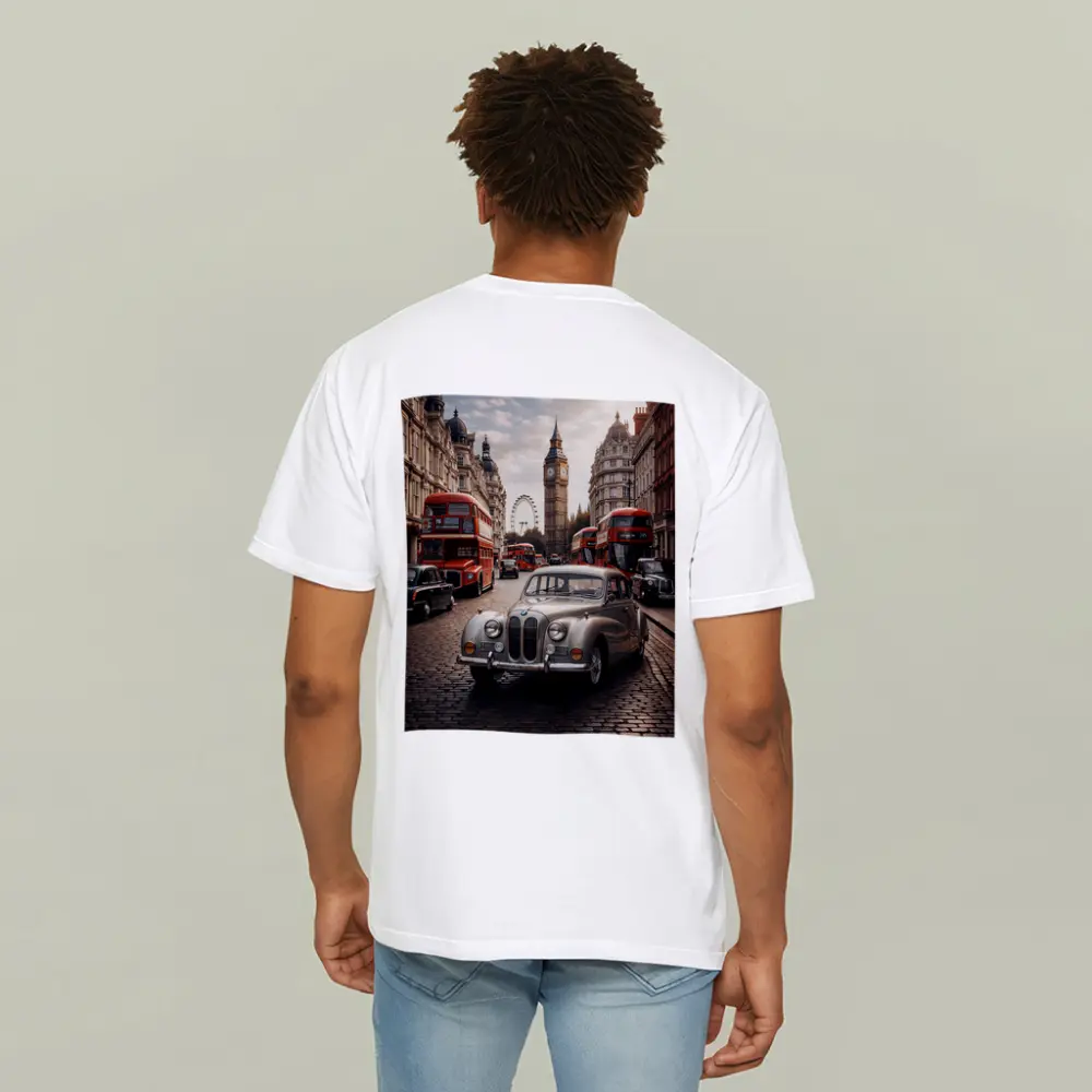 Vintage BMW Classic Car London Street – T-Shirts