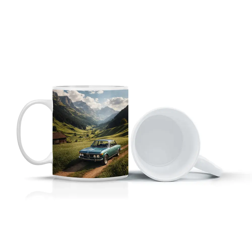 Vintage BMW Classic Car Alpine Valley – Mugs