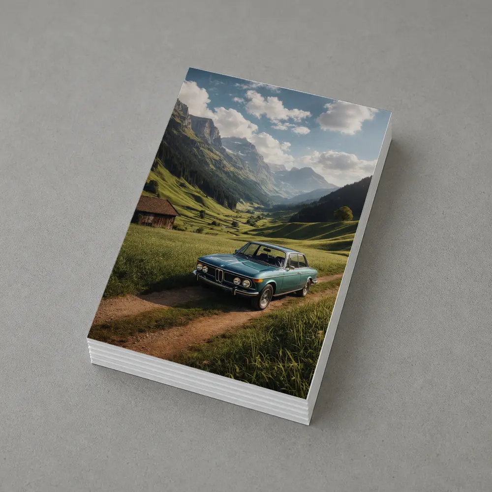 Vintage BMW Classic Car Alpine Valley – Postcards