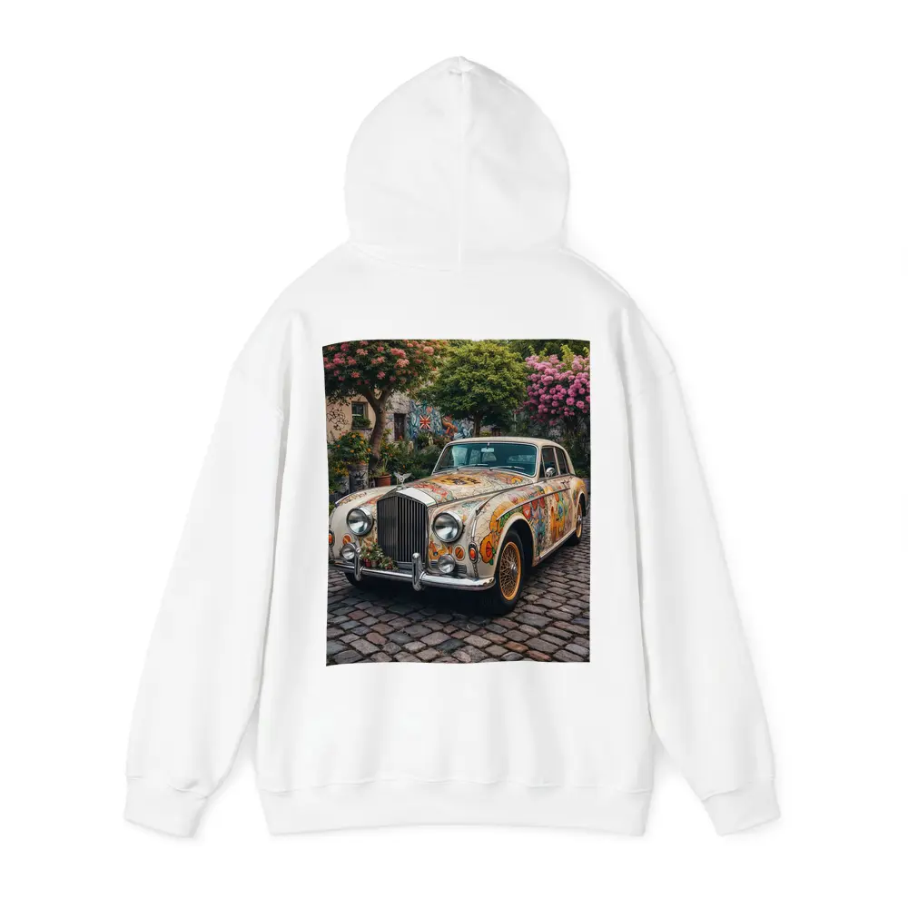 Rolls Royce Silver Cloud Floral Art Cobblestone – Hoodies