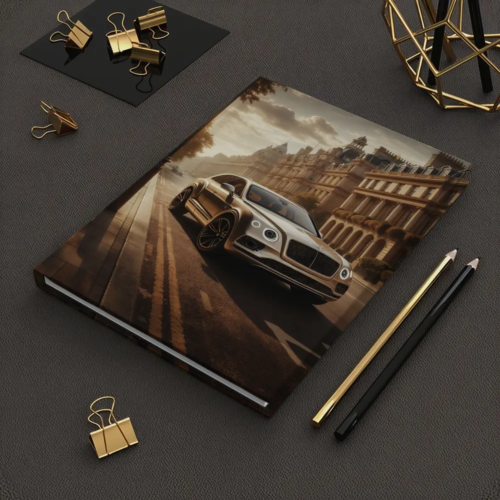 Bentley Bentayga Gold SUV London Street – Notebooks