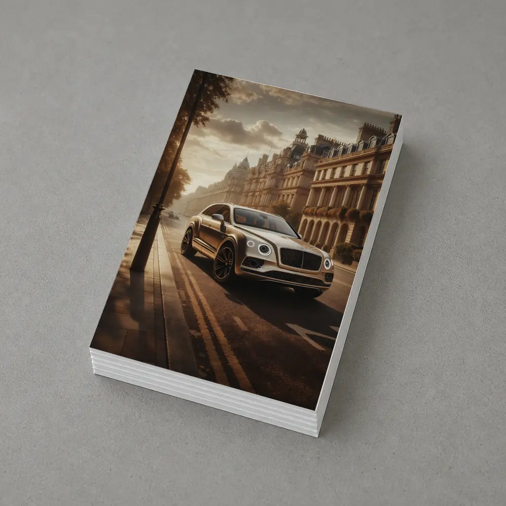 Bentley Bentayga Gold SUV London Street – Postcards