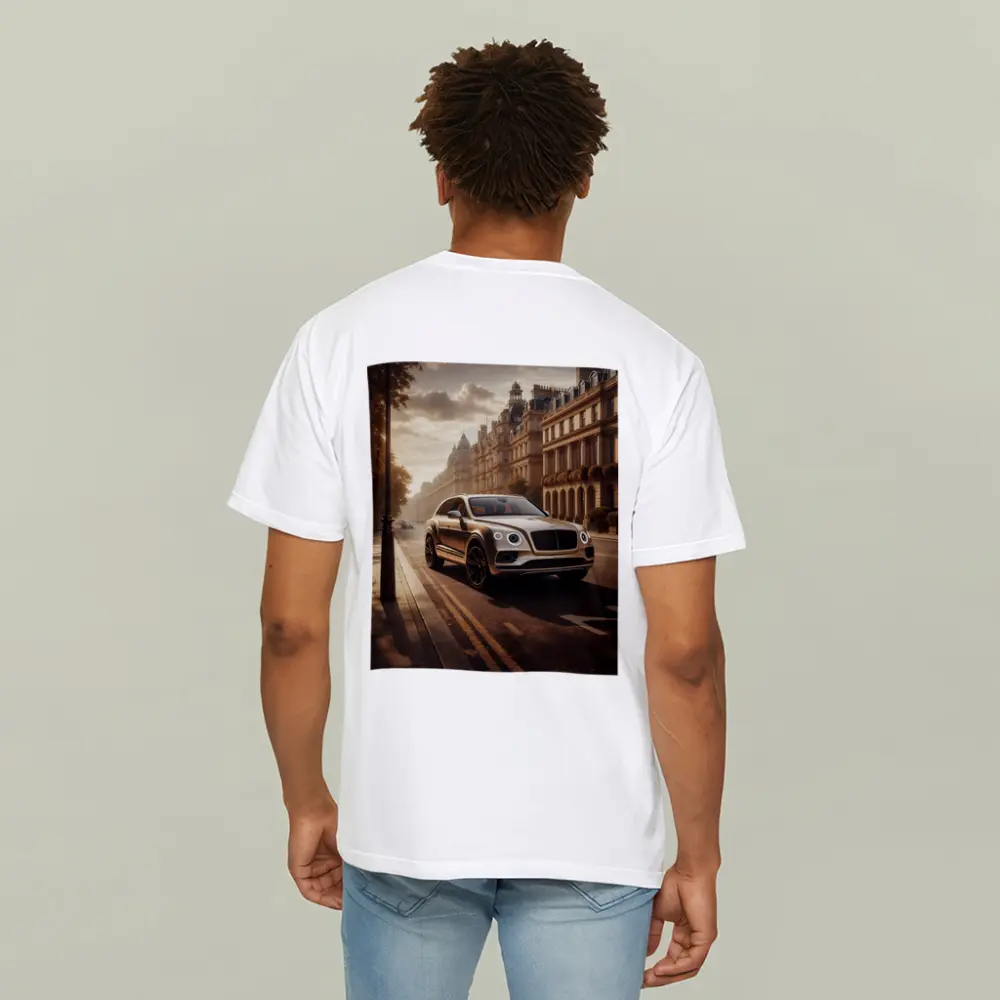 Bentley Bentayga Gold SUV London Street – T-Shirts